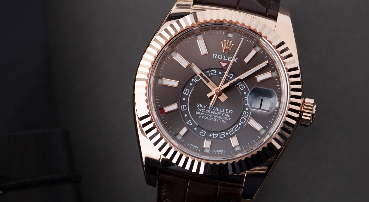 sky dweller blue dial price
